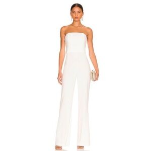 Alice + Olivia White Strapless Jumpsuit NWT